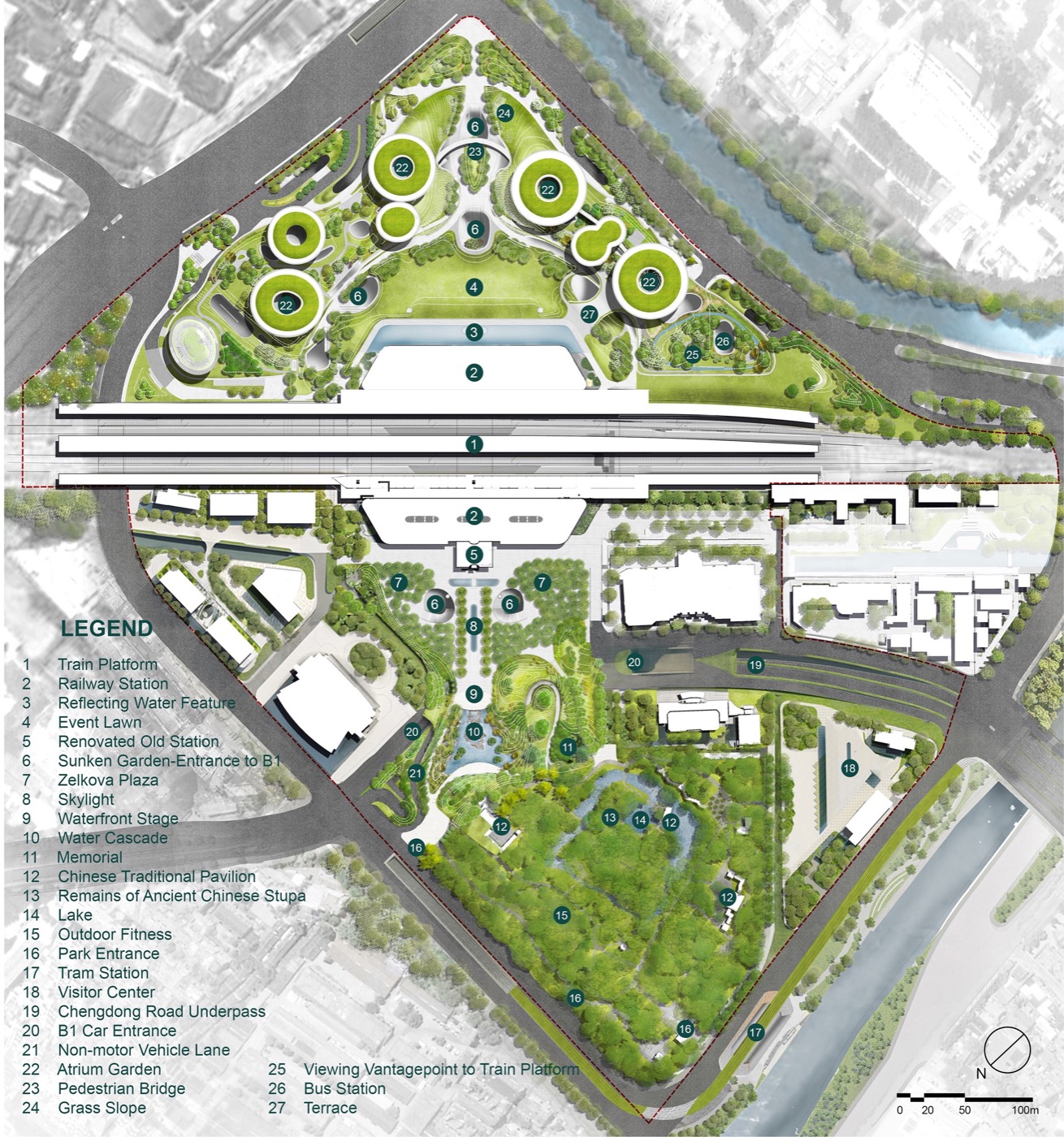 Jiaxing Railway Station Park: A City Oasis Connecting the Past and the ...