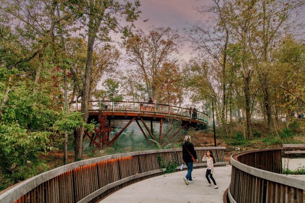 A restored urban woodland unfolds as a civic commons where ecology and culture converge, reknitting downtown Fayetteville to its watershed, arts community, and regional trail network. Through stream and woodland restoration and a sequence of accessible paths descending from canopy to water, the landscape operates as environmental infrastructure and public realm, embodying long-term stewardship and [&hellip;]