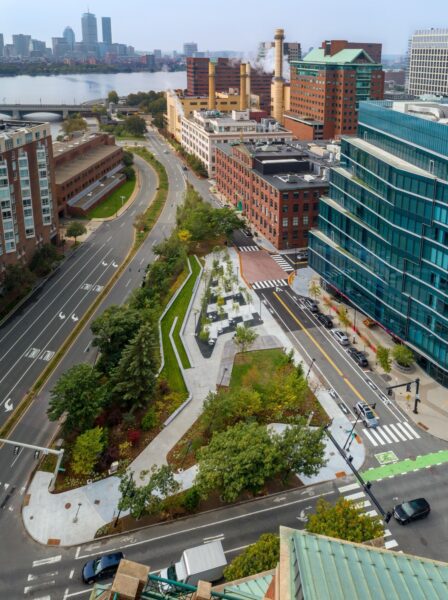 Triangle Park redefines what urban open space can be by transforming a residual, contaminated traffic island into a high-performing urban forest and civic landscape. In a rapidly densifying area of East Cambridge with limited access to green space, the project delivers shade, biodiversity, and social infrastructure while testing new models for how cities can grow [&hellip;]