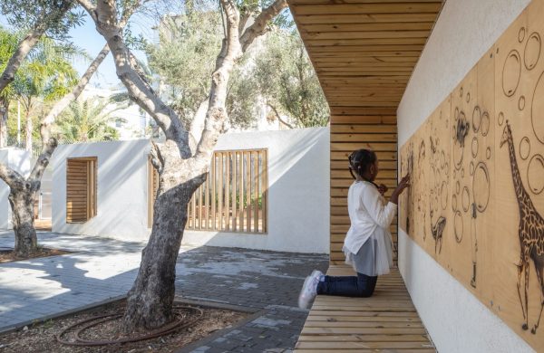 Located within the dense urban fabric of Tel Aviv, this school courtyard is designed for children on the autism spectrum. Against the backdrop of an intensified metropolis, the project reinterprets core principles of greenery, airflow, and human-scale space within a confined site. The courtyard is conceived as an “enclosed garden” – a space that is [&hellip;]